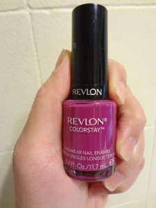 Revlon colorstay nail polish (No. 250) in Rich Raspberry